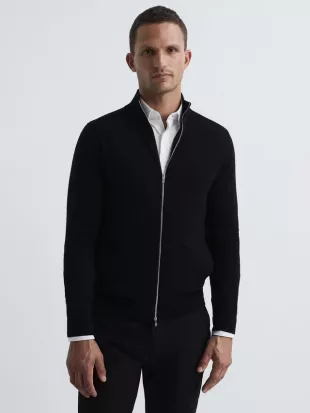Hampshire Long Sleeve Merino Zip Jacket
