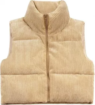 Cropped Puffer Vest