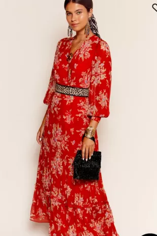Elsie Chiffon Midi Dress