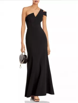 OneShoulder Ruffled Gown Worn by