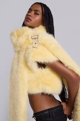 Saskia 2-in-1 Faux Fur Shrug