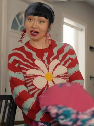 North Of North S2 Zorga Qaunaq Flower Knit Sweater