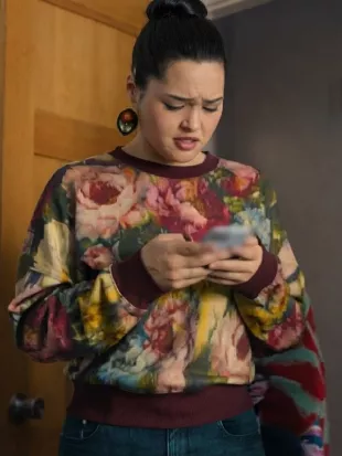 North Of North S2 Anna Lambe Floral Printed Sweater