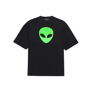 Alien Print Short Sleeve T-Shirt