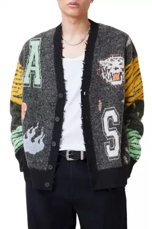 Akki Distressed Oversize Cardigan