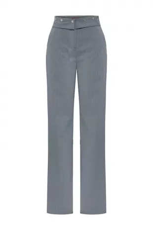 Woven Pant With Metal Button