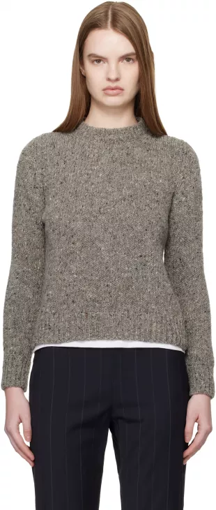 Gray Arden Donegal Sweater
