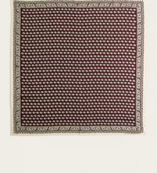 In Foulard Print Scarf Chestnut