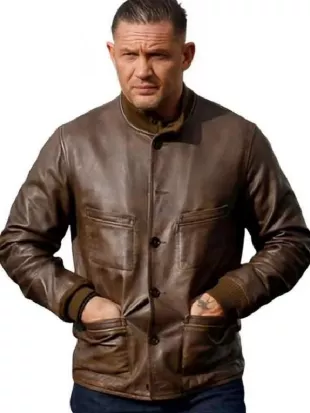 Tom Hardy Mobland S02 Brown Leather Jacket