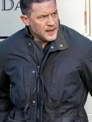 MobLand season 02 Tom Hardy Black Cotton Jacket