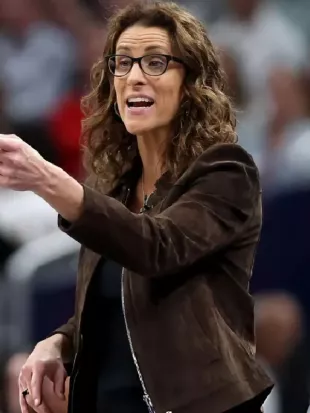 Stephanie Indiana Fever Brown Suede Jacket