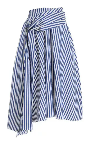 Draped Midi Skirt