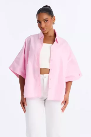Camisa Abotonada Sancie Oversized Poplin