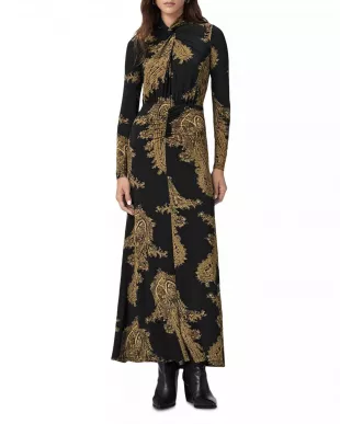 Mina Dress in Ella Black