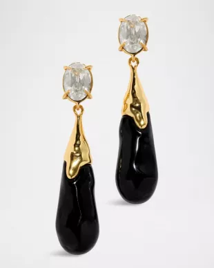 Bonbon Crystal Small Teardrop Earrings