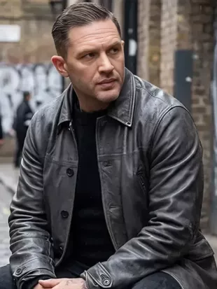 MobLand S02 Tom Hardy Black Leather Jacket