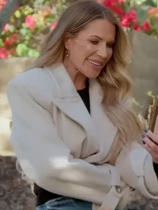 Real Housewives of OC S20 Jennifer Pedranti Beige Crop Jacket