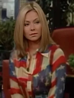 Live With Regis And Kelly 2026 Kelly Ripa American Flag Dress