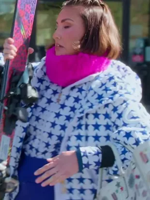 RHOSLC 2026 Bronwyn Newport Stars Print Puffer Jacket