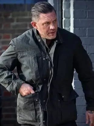 Mobland S02 Tom Hardy Black Cotton Jacket