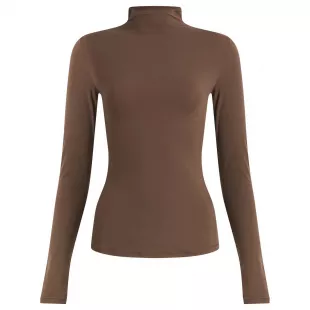 Fits Everybody Long Sleeve High Neck Top