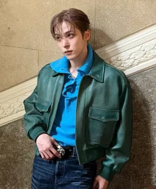 Milan Fashion Week Jeong Yun-ho Leather Jacket