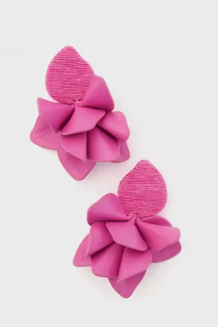 Jewelry Hot Pink Orchid Earrings