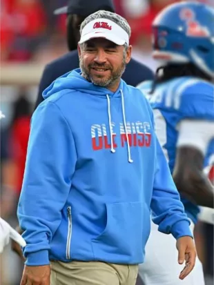 Pete Golding 2026 Ole Miss Rebels Sideline Pullover Hoodie
