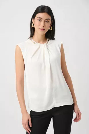 Recycled Satin Sleeveless Top