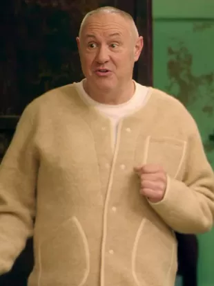Celebrity Pottery Throw Down 2026 Keith Brymer Fleece Cardigan