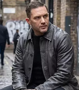 Mobland S02 Tom Hardy Black Leather Jacket