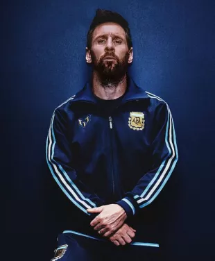 Messi Adidas Farewell Navy Blue Track Jacket