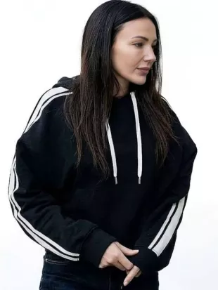The Blame 2026 Michelle Keegan Stripe Sleeves Hoodie