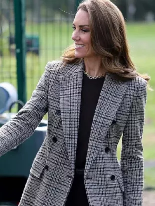 Kate Middleton The Forward Trust Grey Blazer