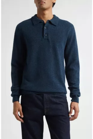 Lambswool Polo Sweater
