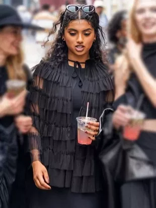 American Horror Story S13 Avantika Ruffle Cape