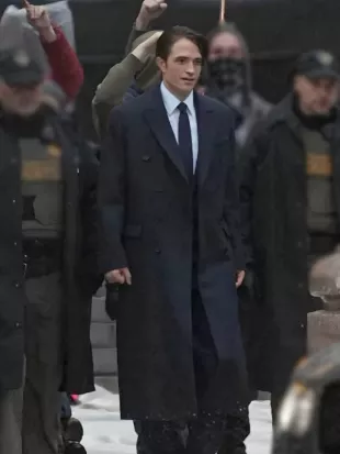 The Batman Part II Robert Pattinson Black Coat