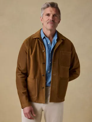 Suede Studio Jacket Golden Chestnut