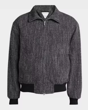 Multicolor Fleck Zip Jacket