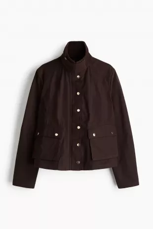 Jacket with Corduroy Collar