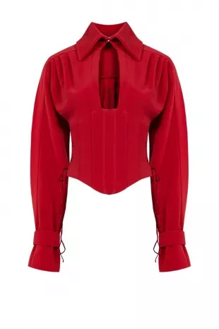 Your *Itch Corset Blouse in Samba