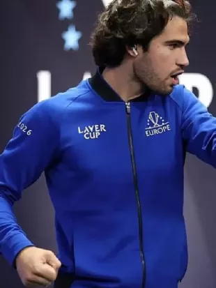 Laver Cup 2026 Carlos Alcaraz Blue Track Jacket