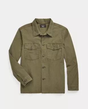 Reverse-Sateen Overshirt