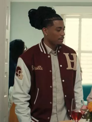 A Different World S01 Shaquille Johnson Wool Varsity Jacket