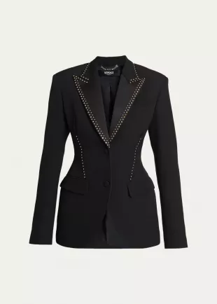 Studded Single-Breasted Jacket