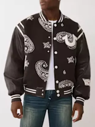 A Different World S01 Jordan Aaron Hall Wool Varsity Jacket