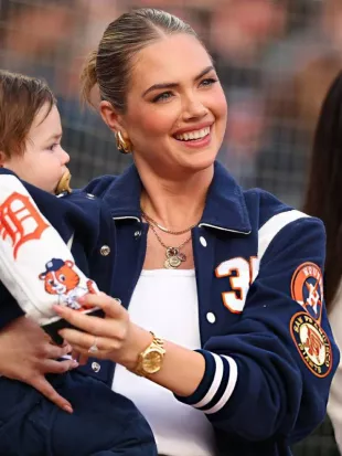 Kate Upton Detroit Tigers 2026 Blue Jacket