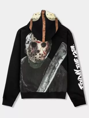 Friday the 13th Jason Voorhees Mask Hooded Jacket