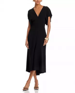 Blouson Midi Dress