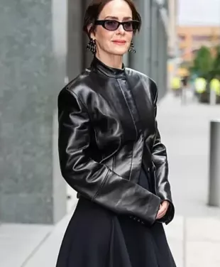 NYC Sarah Paulson Leather Jacket